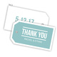 Bold Thank You Hanging Gift Tags with Organza Bags Image 2 of 14